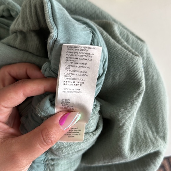 Free People Balloon Fit Parachute Pant in Sage Green - Picture 10 of 10